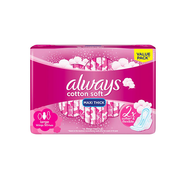 Always Diamond Large Wings 10 Pads